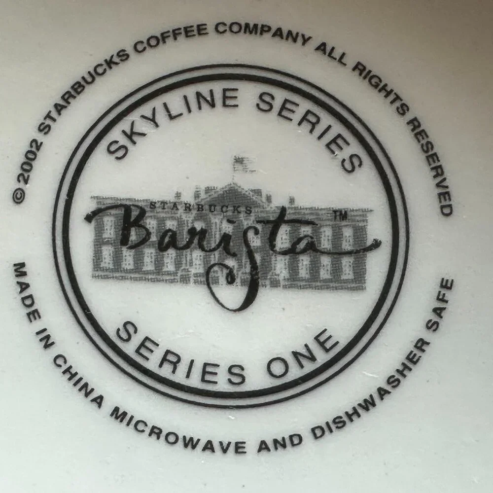 Starbucks Barista Skyline Series One 2002 The Nations Capital Washington, DC VTG